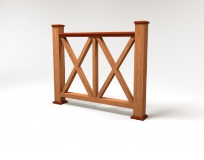 Ограждение из ДПК FG7 терракот