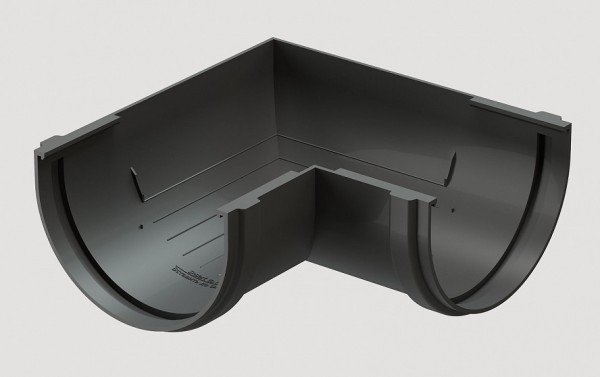 Угловой элемент 90˚ПВХ Docke STANDART серый купить в Бугульме