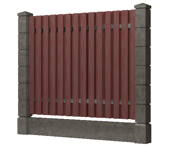 Заборная доска GRINDERDECO, ДПК, тиснение "дуб" Мербау купить в Бугульме