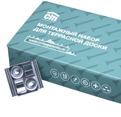 Монтажный набор для террасной доски из дпк CM Decking