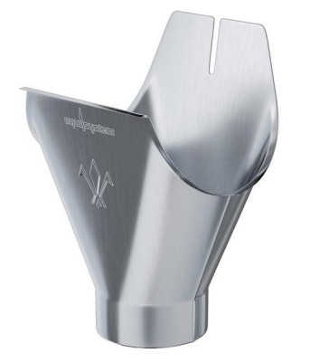 Водосток Aquasistem, Система 125x90 - Воронка желоба оцинковка