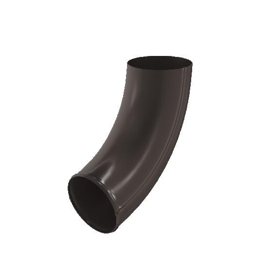 Водосток Aquasistem, система 125x90 - Отвод трубы RR 32 Тёмно-Коричневый купить в Бугульме