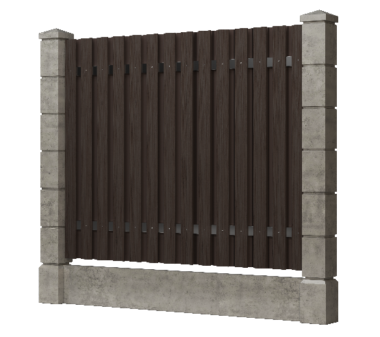 Заборная доска GRINDERDECO, ДПК, тиснение "дуб" Венге купить в Бугульме