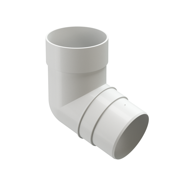 Колено 72˚ Docke Premium ПВХ - Пломбир купить в Бугульме