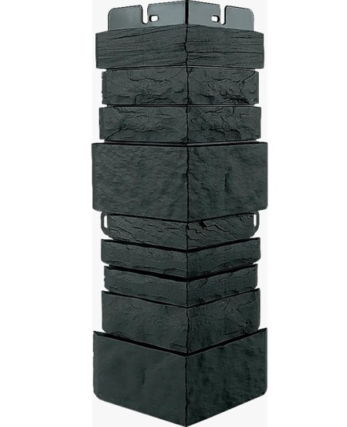 Угол наружный Альта-Профиль Скалистый камень ЭКО Графит купить в Бугульме