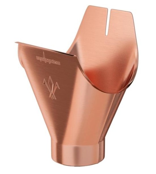 Водосток Aquasistem, система 125x90 - Воронка желоба медная купить в Бугульме