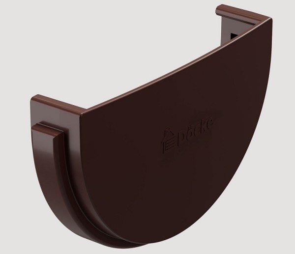 Заглушка желоба ПВХ Docke STANDART Тёмно-коричневый купить в Бугульме