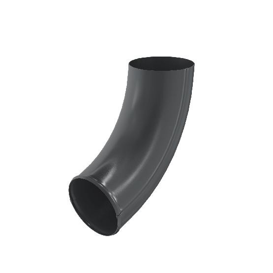 Водосток Aquasistem, система 125x90 - Отвод трубы RAL 7024 Тёмно-серый купить в Бугульме