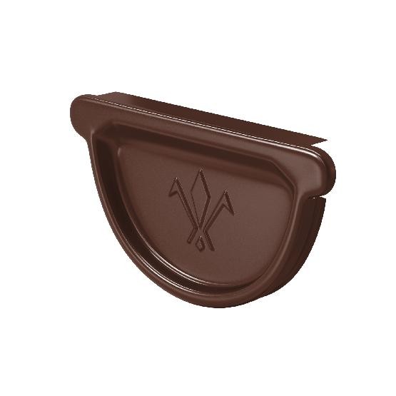 Водосток Aquasistem, система 150/100 - Заглушка универсальная с резиновым уплотнителем RAL 8017 Коричневый купить в Бугульме