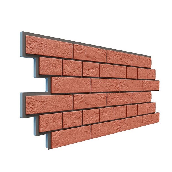 Фасадная термопанель Доломит Венецианский кирпич 20 мм Красный купить в Бугульме