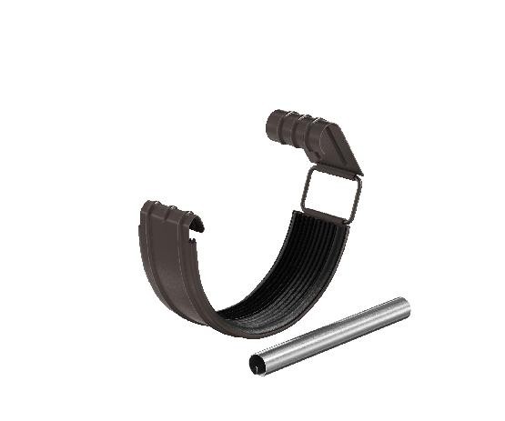 Водосток Aquasistem, система 125x90 - Соединитель желоба в комплекте RR 32 Тёмно-Коричневый купить в Бугульме