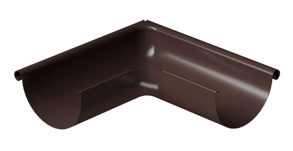 Угол внешний 90° D125 Döcke STAL PREMIUM Шоколад, (RAL 8019) купить в Бугульме