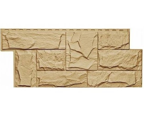 Фасадная панель T-Сайдинг-Гранит Леон Бежевый купить в Бугульме