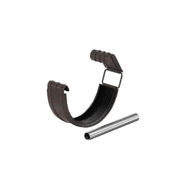 Водосток Aquasistem, система 150/100 - Соединитель желоба с резиновым уплотнителем RR 32 Тёмно Коричневый купить в Бугульме