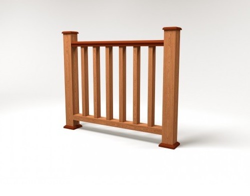 Ограждение из ДПК FG5 терракот купить в Бугульме