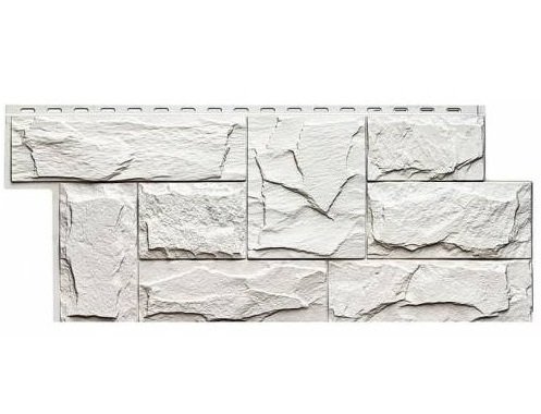 Фасадная панель T-Сайдинг-Гранит Леон Белый купить в Бугульме