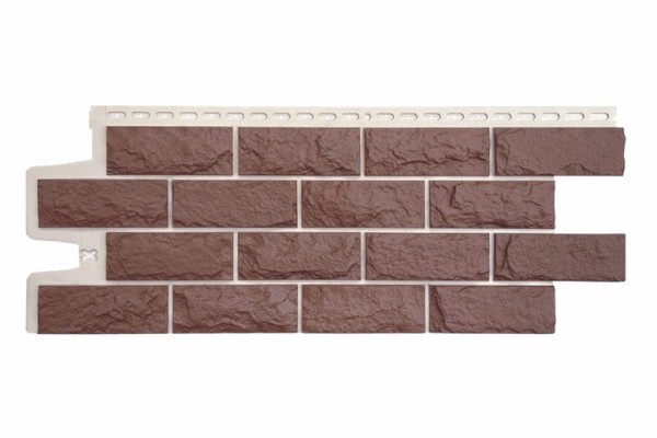 Фасадные панели Grand Line Колотый Камень Корица, Шов белый купить в Бугульме