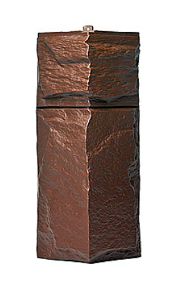 Угол T-Сайдинг-ЭКО-1 Гранит Леон - Браун купить в Бугульме