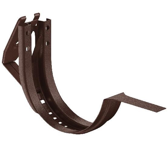 Водосток Aquasistem, Система 150/100 - Крюк крепления желоба короткий регулируемый RAL 8017 Коричневый matt купить в Бугульме