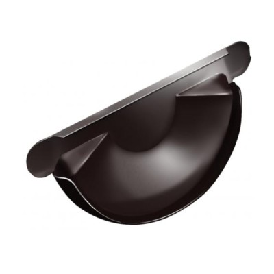 Водосток Grand Line 150x100 – Заглушка желоба RAL 8017