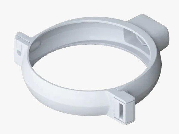 Водосток Альта-Профиль ПВХ – Хомут трубы (белый) купить в Бугульме