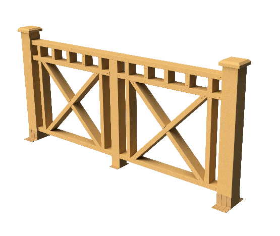 Ограждения декоративное ДПК GRINDERDECO Виктория песчаник купить в Бугульме