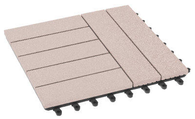 Модульный паркет ДПК GRINDERDECO Комфорт 4 Выбеленный дуб