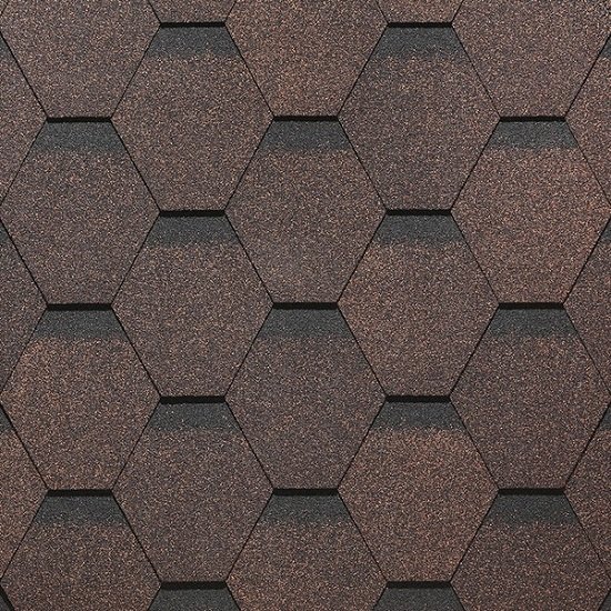 Гибкая черепица Docke, коллекция Сота – Коричневый купить в Бугульме
