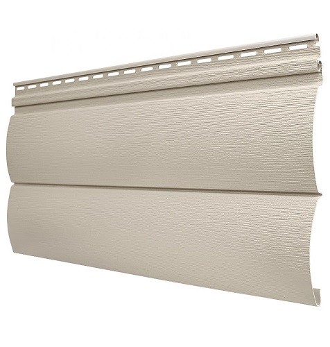 Виниловый сайдинг Tecos - Оцилиндрованный брус двойной (под бревно), Бежевый купить в Бугульме