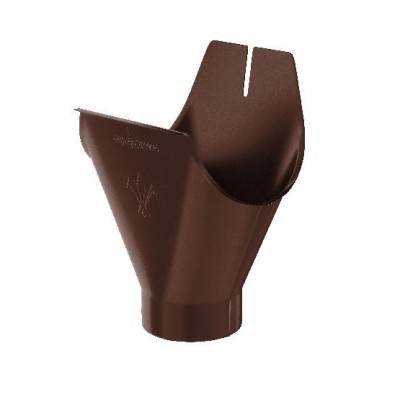 Водосток Aquasistem, система 150/100 - Воронка желоба RAL 8017 Коричневый