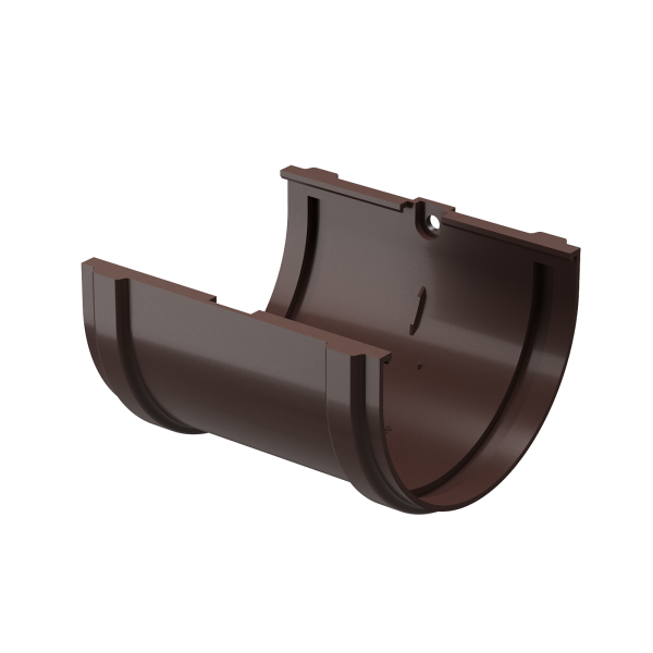 Соединитель желоба Docke Premium ПВХ - Шоколад купить в Бугульме