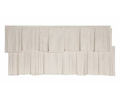 Фасадная панель T-Сайдинг-Щепа дуб ЭКО-1 Белый