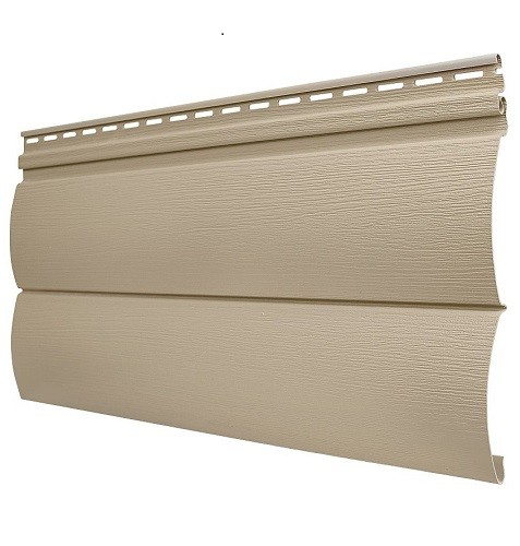 Виниловый сайдинг Tecos - Оцилиндрованный брус двойной (под бревно), Кофе с молоком купить в Бугульме