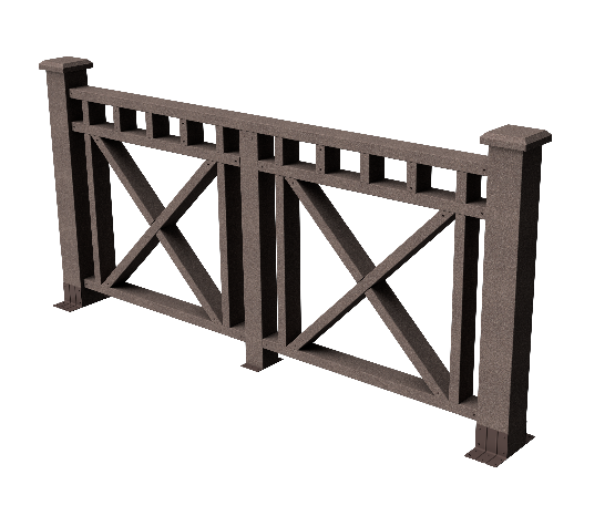 Ограждения декоративное ДПК GRINDERDECO Виктория венге купить в Бугульме