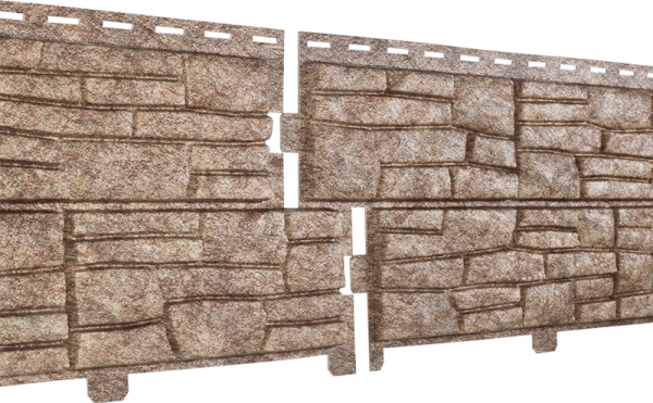 Фасадная панель Ю-пласт Стоун хаус сланец Бурый купить в Бугульме