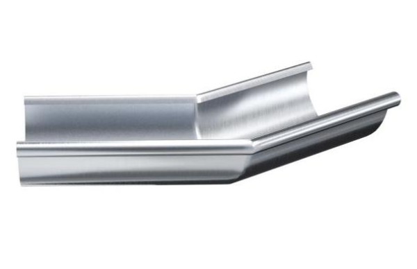 Водосток Aquasistem, Система 125x90 - Угол желоба наружный оцинковка 135° купить в Бугульме