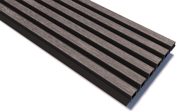 Реечные панели WOODVEX Lines Ultra Smoke gray купить в Бугульме