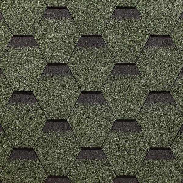 Гибкая черепица Docke, коллекция Сота – Зеленый купить в Бугульме