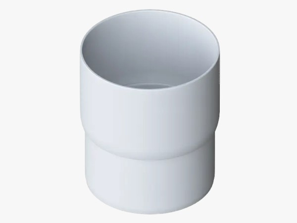 Водосток Альта-Профиль ПВХ – Муфта трубы водосточная (белый) купить в Бугульме