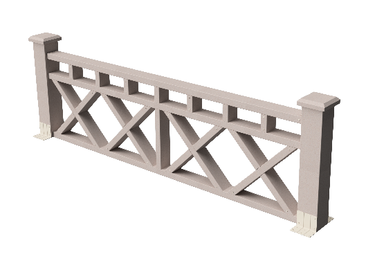 Ограждения декоративное ДПК GRINDERDECO Бэйли выбеленый дуб купить в Бугульме