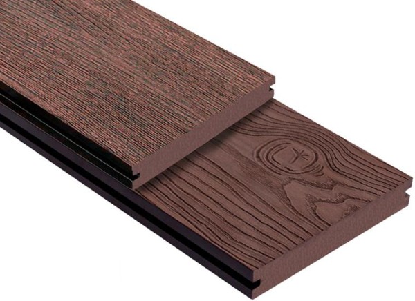 Террасная доска ДПК Outdoor 3D полнотелая STORM/OCEAN BROWN коричневая микс купить в Бугульме