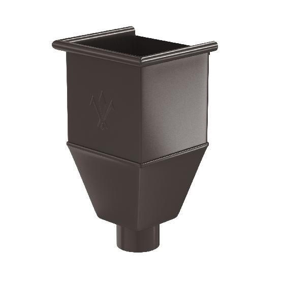 Водосток Aquasistem, система 150/100 - Воронка_водосборная удлиненая RR 32 Тёмно-Коричневый купить в Бугульме
