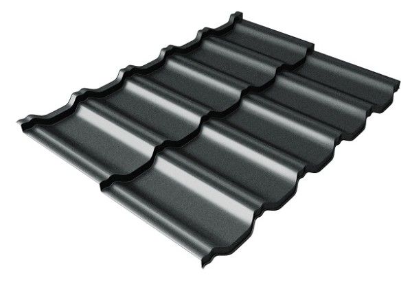 Металлочерепица модульная Квинта Uno Grand Line c 3D резом 0,5 Atlas RAL 7016 антрацитово-серый купить в Бугульме