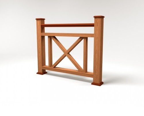 Ограждение из ДПК FG2 терракот купить в Бугульме