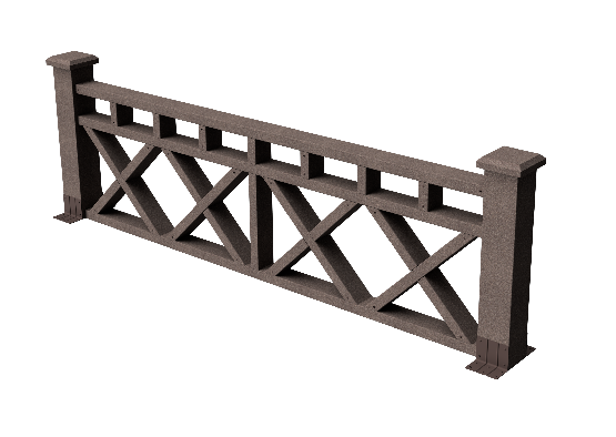 Ограждения декоративное ДПК GRINDERDECO Бэйли венге купить в Бугульме