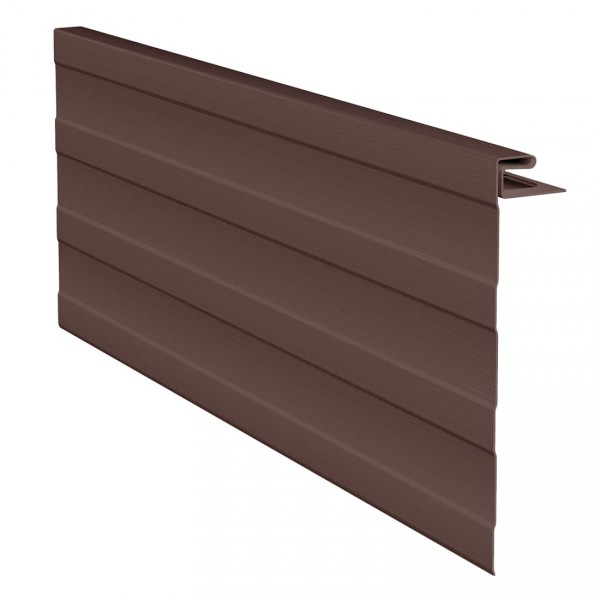 J-фаска ( ветровая, карнизная планка ) для сайдинга, коричневая купить в Бугульме