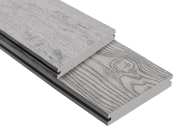 Террасная доска ДПК Outdoor 3D полнотелая STORM/OCEAN GREY серая микс купить в Бугульме