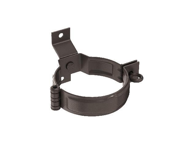 Водосток Aquasistem, система 150/100 - Декоративный хомут трубы под дерево с комплектом крепления RR 32 Тёмно-Коричнневый купить в Бугульме