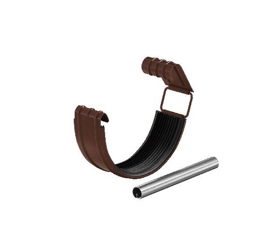 Водосток Aquasistem, система 150/100 - Соединитель желоба с резиновым уплотнителем RAL 8017 Коричневый купить в Бугульме