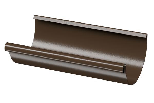 Желоб полукруглый D125 3 м Döcke STAL PREMIUM Каштан, (RAL 8017) купить в Бугульме